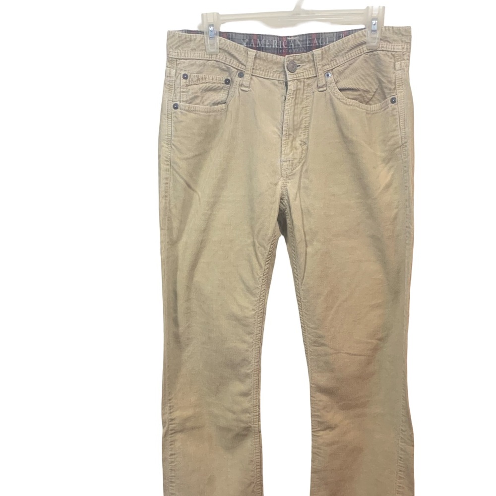 Men’s Tan American Eagle Outfitters Original Straight Corduroy Pants 31x30
